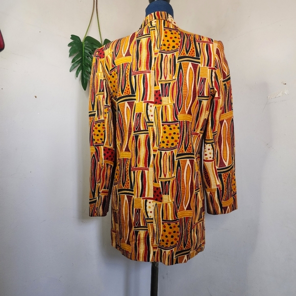 Harve Benard Vintage Blazer Abstract Geometric Design - Picture 6 of 10